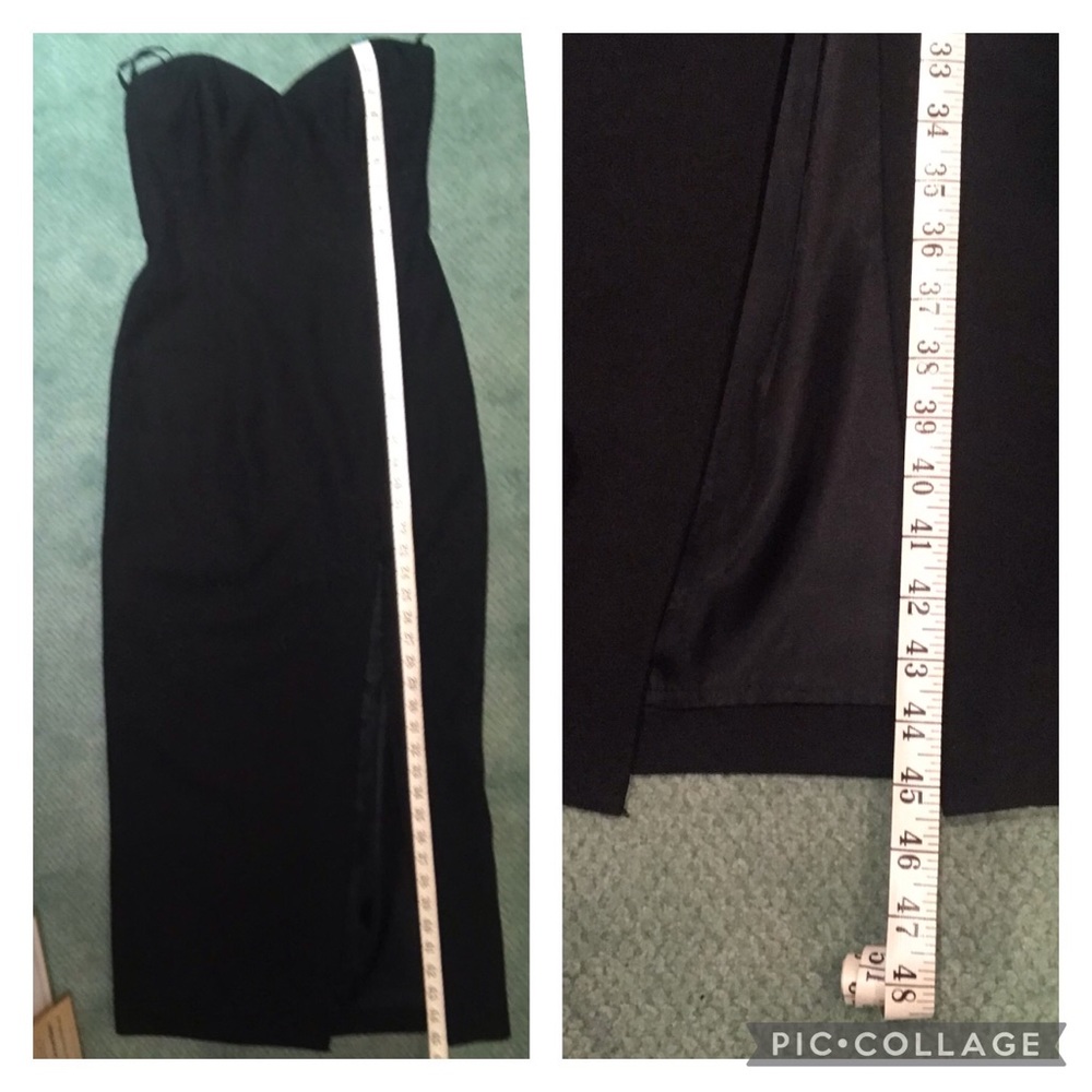 Vintage A.J. Bari Petites Black Sweetheart Strapless Dress - Picture 12 of 12